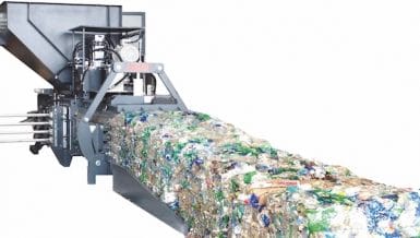 Fully Automatic Channel Baling Press for the Disposal of PET Bottles