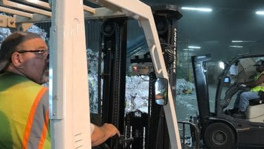 SkidWeigh On-board Lift Truck Scales - Built for the Recycling Industry