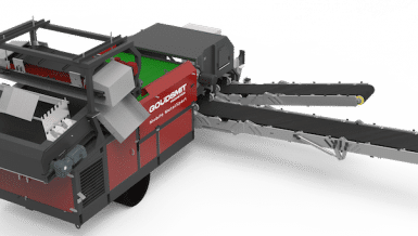 Mobile magnet system separates both ferrous and non-ferrous metals