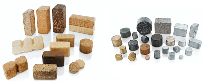 Ruf-briquettes are made from metal, wood, biomass and other residuals. They are known worldwide and are manufactured in over 100 countries on Ruf briquetting presses.   