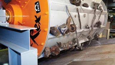 Rare Earth Scrap Drums Provide 50 Percent Greater Recovery of Ferrous Metals from Bottom Ash