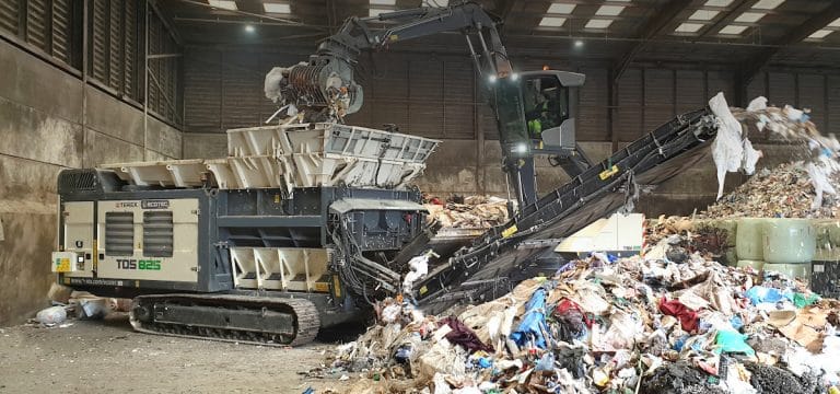 High Capacity Shredding with Terex Ecotec’s New TDS 825 Slow Speed Shredder