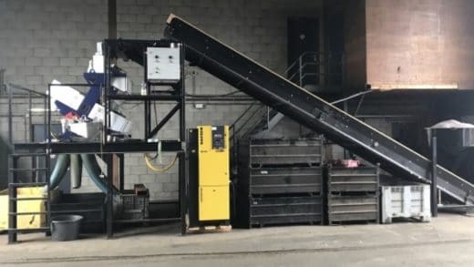 Processing Line Separates Different Parts E-Motors