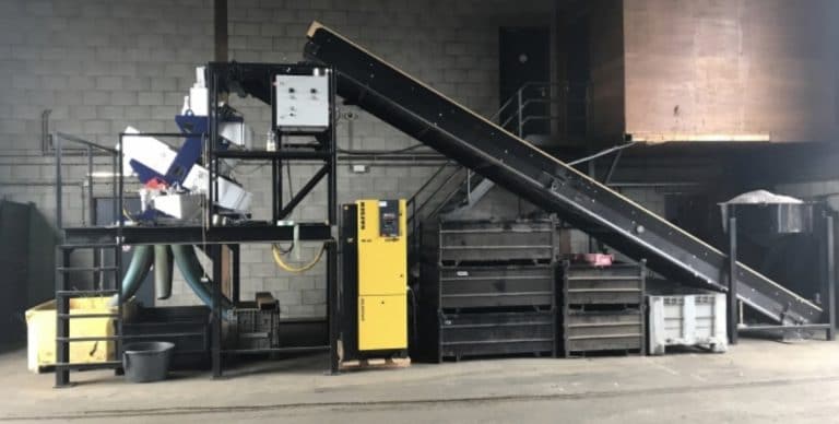 Processing Line Separates Different Parts E-Motors