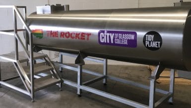 Rocket Composter Enables the College to Process 26 Tonnes of Food Waste On-Site