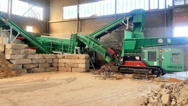 Processing Waste Wood into Biomass Fuel