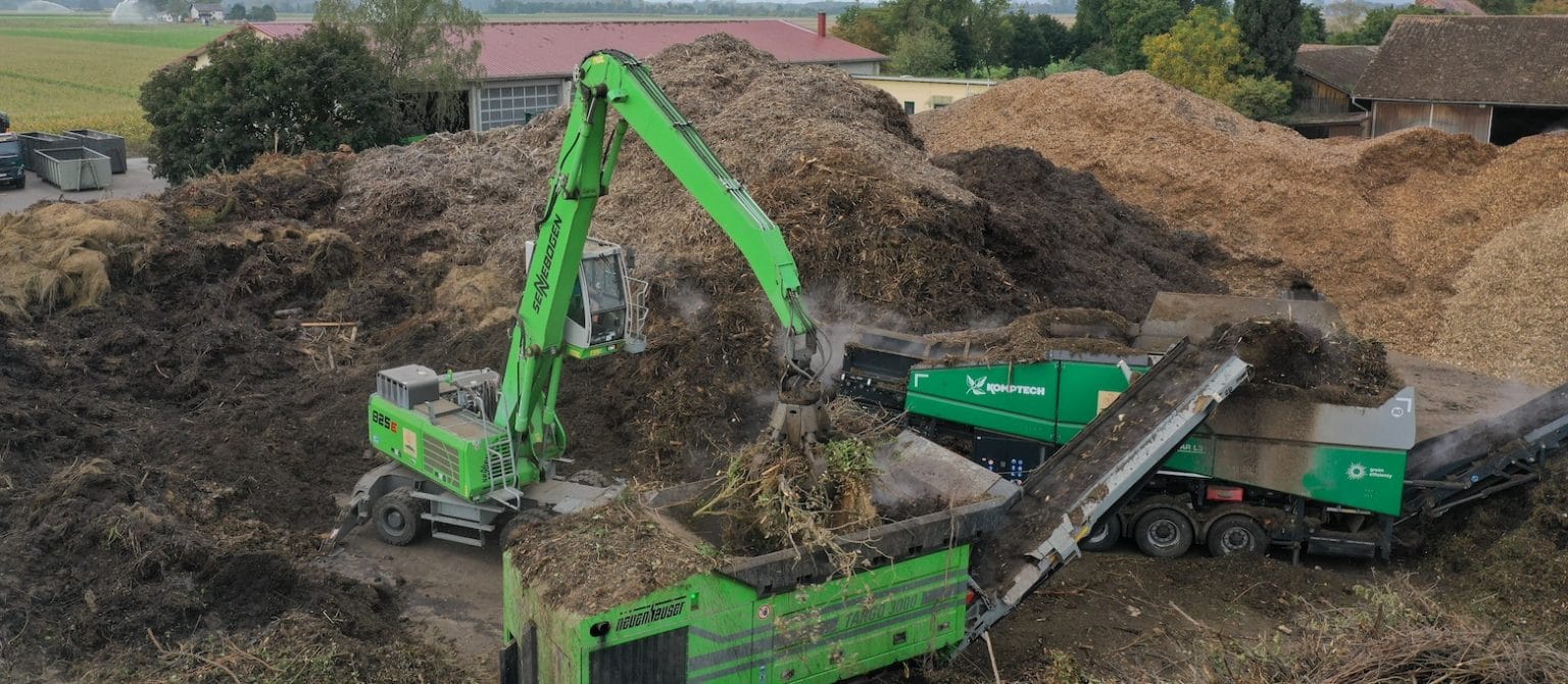 Modern Green Waste Recycling At Disposal Specialist Hahn