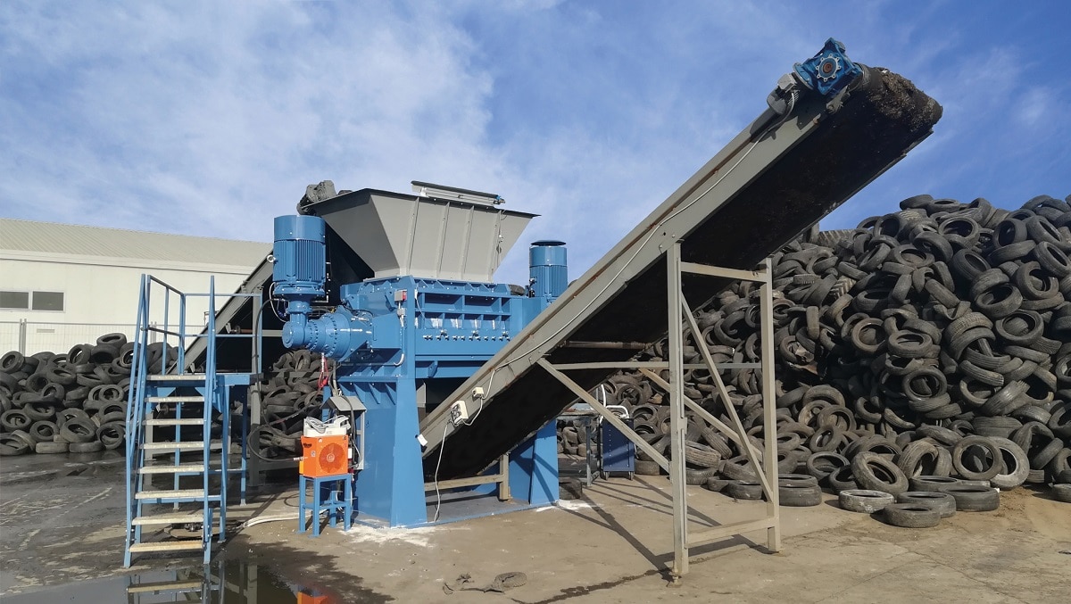 Tire Shredding Equipment & Rubber Recycling Machinery by Eco Green