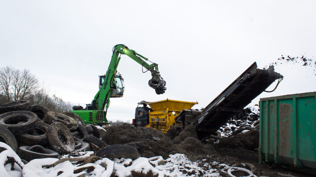 TANA Shark Shredding 14 000 Tons of Old Tyres in Estonia