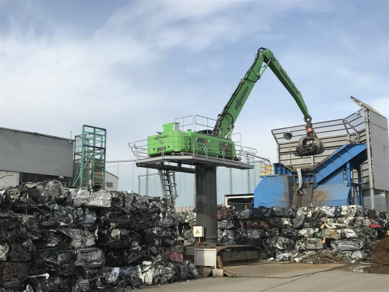 Metal Recycling In Japan: Material Handler Replaces Old Excavator