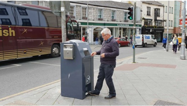 Supply of PEL120SSB SolarStreetBin to Galway City Council