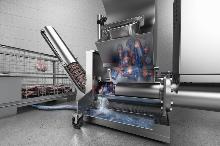PUEHLER Presses from WEIMA for Draining and Compressing Production Waste at DrinkTec 2022