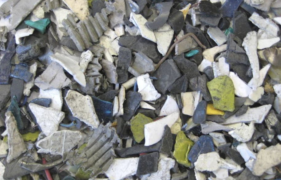 Typical composition of mixed plastics