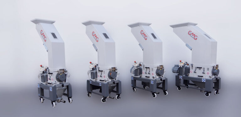 CMG Granulators At MECSPE 2023: From G17 and SL Series for Injection Moulding Application to EV Series for Post-Consumer Recycling