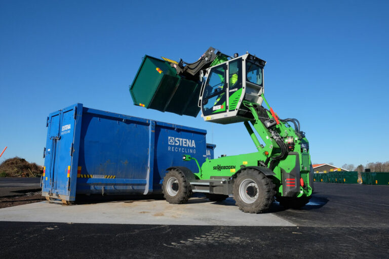 New Recycling Center In Sweden Relies On Telehandler