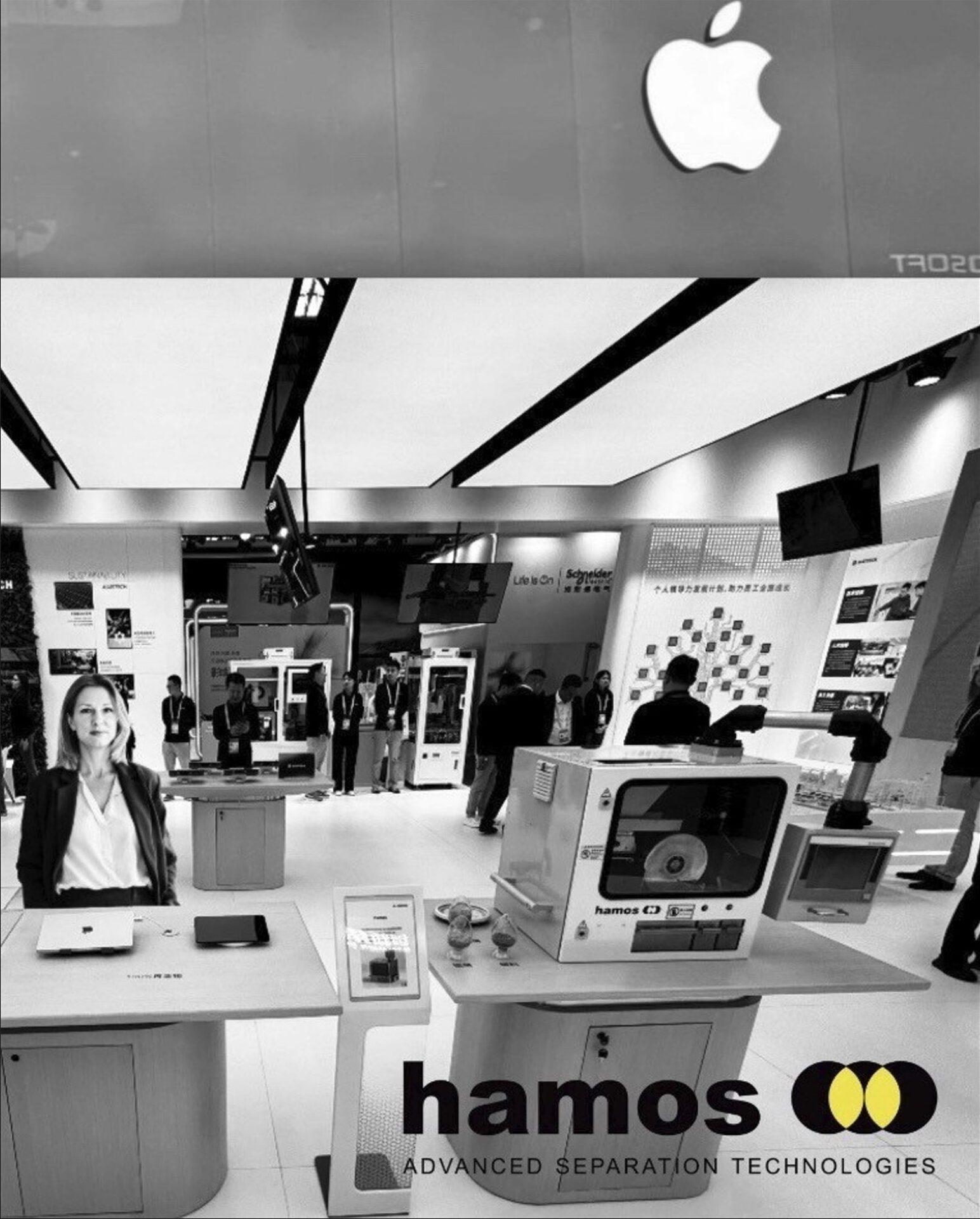 Hamos GmbH on the International Stage: Recycling Technology from Upper Bavaria Presented at Apple’s Booth at the International Supply Chain Expo in Beijing, China.