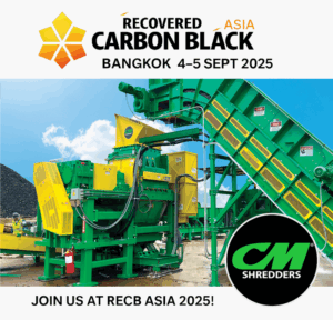 CM Shredders to Showcase Tire Recycling Technology at Recovered Carbon Black Asia 2025 in Bangkok