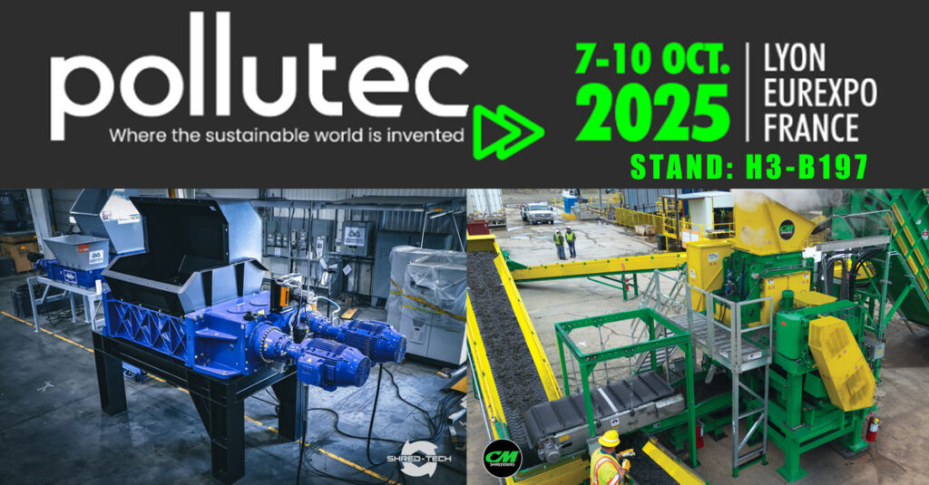 CM Shredders and Shred-Tech® to Showcase Complete Recycling Solutions at Pollutec 2025