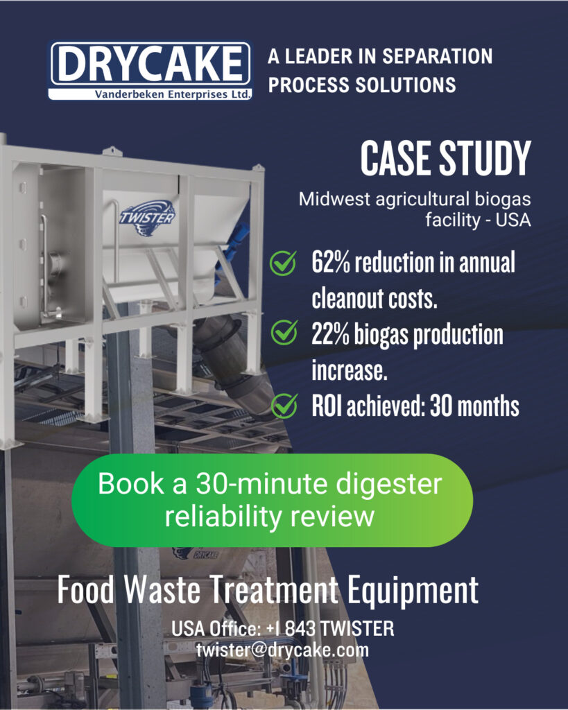 How One Biogas Plant Cut Digester Cleanout Costs by 62% and Increased Gas Output by 22% 