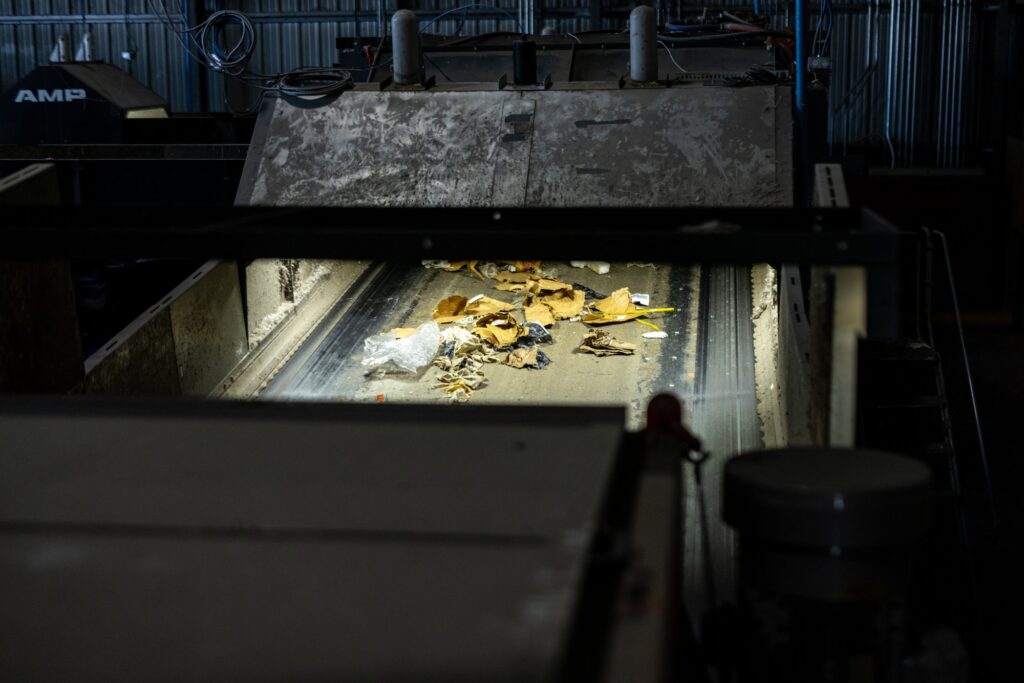 AMP ONE AI-powered municipal solid waste sorting system at Kent County waste-to-energy facility