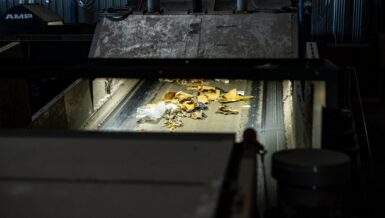 AMP ONE AI-powered municipal solid waste sorting system at Kent County waste-to-energy facility