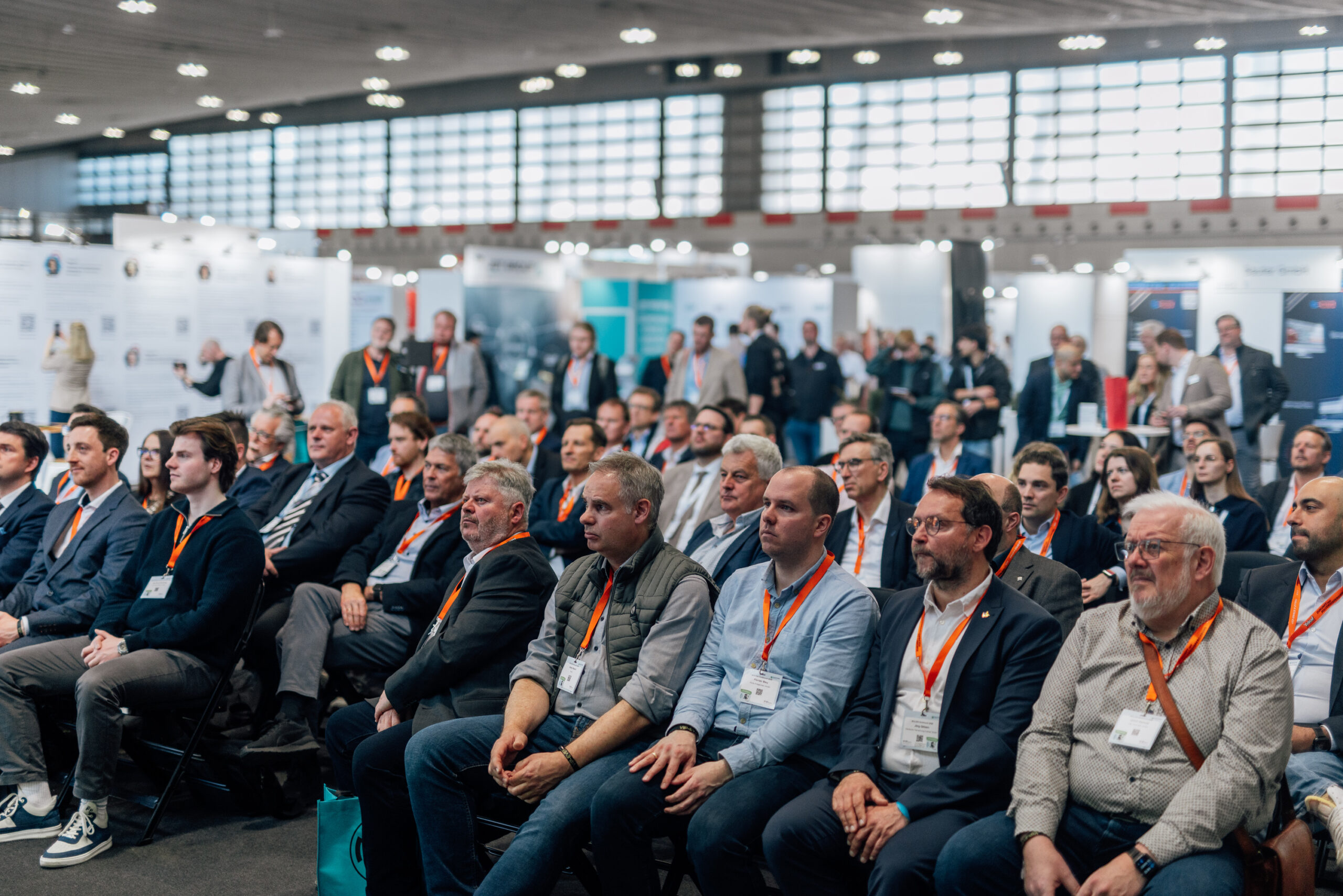 Full audience at a presentation during SOLIDS & RECYCLING-TECHNIK Dortmund, reflecting the trade fair's strong visitor growth